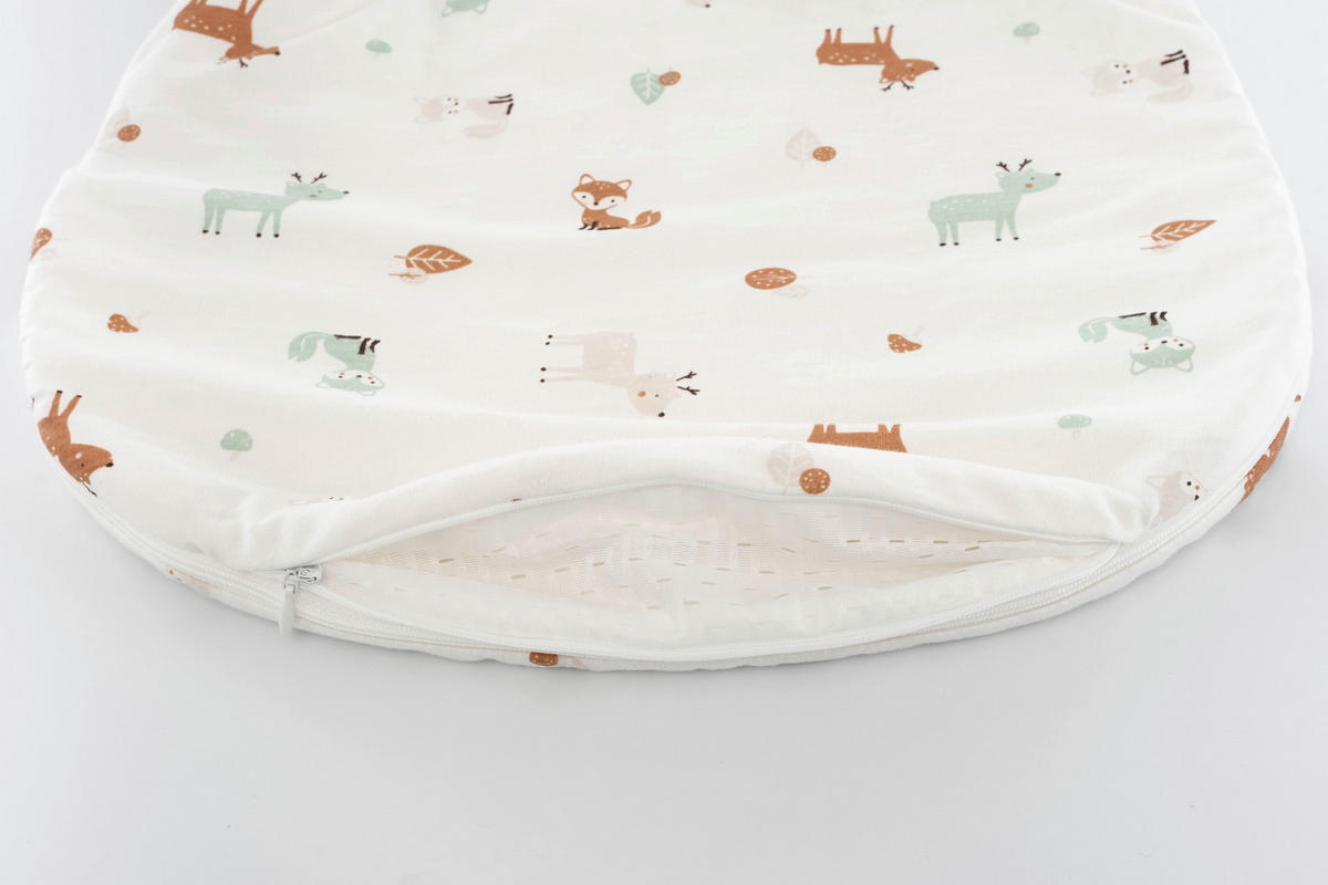 BABYSCHLAFSACK LIEBMICH    110   - Hellbraun/Weiß, Basics, Textil (110null) - Träumeland