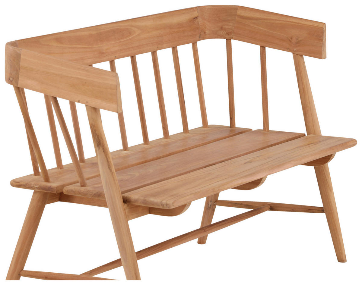GARTENBANK 58/85/132 cm Teakholz   - Teakfarben, KONVENTIONELL, Holz (58/85/132cm) - Gardenson