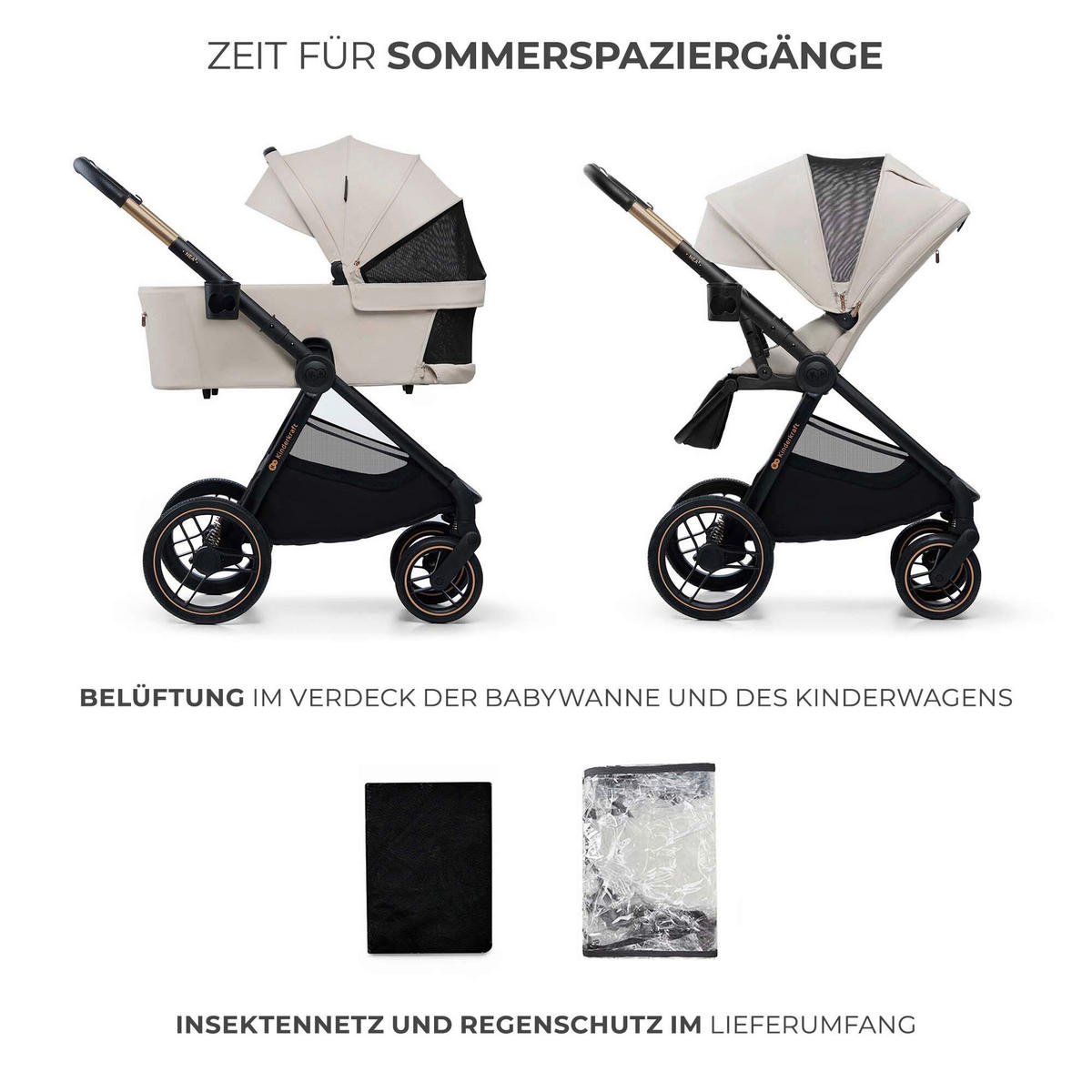 KINDERWAGENSET Nea 2  - Basics (81/60/112cm) - Kinderkraft