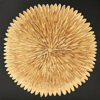 ÖLGEMÄLDE Abstraktes 30/30 cm  - Goldfarben/Schwarz, Design, Holz/Textil (30/30cm) - Monee