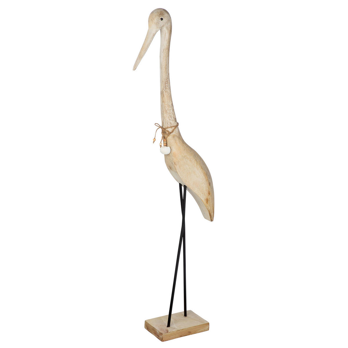 DEKOVOGEL - Beigebraun/Schwarz, Basics, Holz/Metall (43/112/13cm)