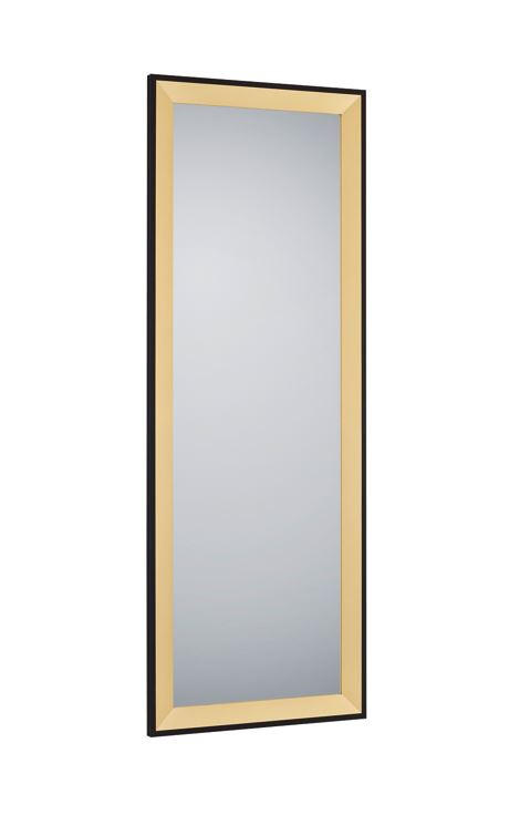 OGLINDĂ DE PERETE  50/150 cm   - auriu/negru, Modern, sticlă/material pe bază de lemn (50/150cm) - Hom`in