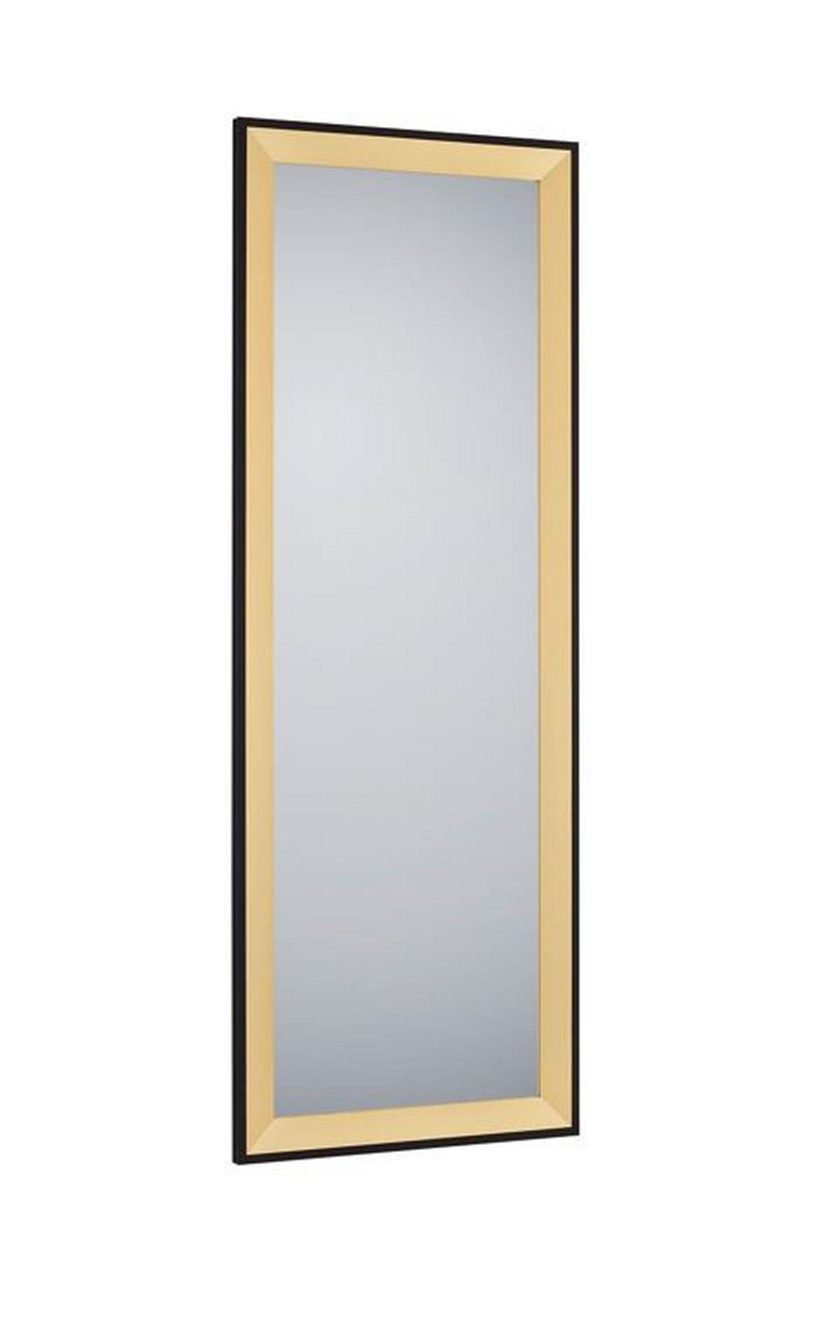 OGLINDĂ DE PERETE  50/150 cm   - auriu/negru, Modern, sticlă/material pe bază de lemn (50/150cm) - Hom`in