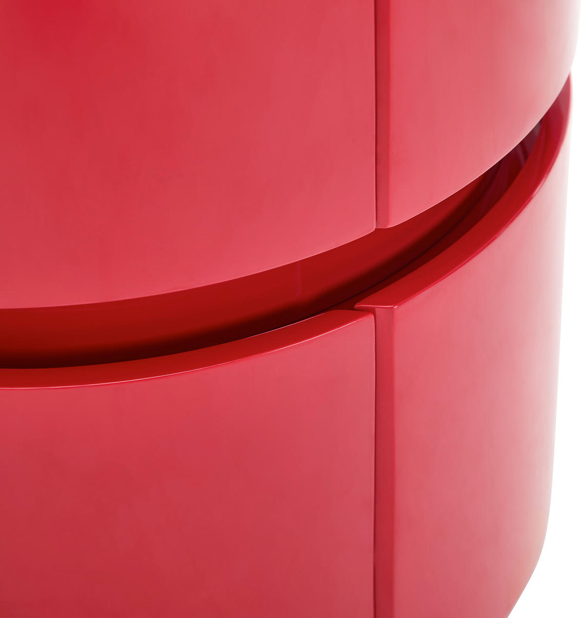 NACHTSCHRANK 40/50/40 cm  - Rot, Design, Holzwerkstoff (40/50/40cm) - Novel