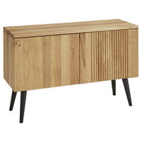KOMMODE  in 100/64/35 cm  - Wildeiche/Schwarz, Natur, Holz (100/64/35cm) - Linea Natura
