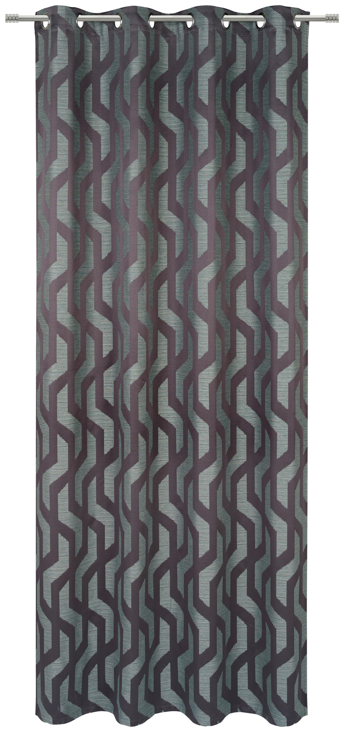ÖSENVORHANG blickdicht  - Blau, Design, Textil (140/260cm) - Dieter Knoll