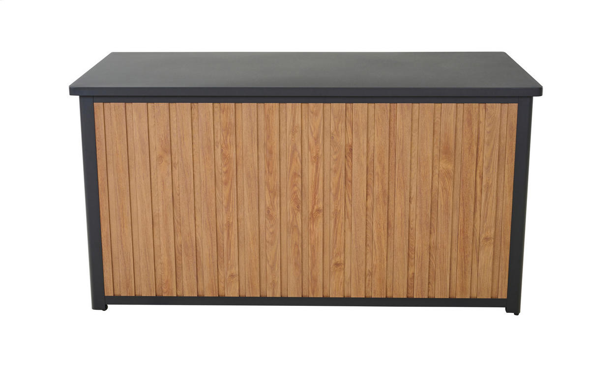 KISSENBOX 59/75/135 cm  - Braun, MODERN, Metall (59/75/135cm) - Siena Garden