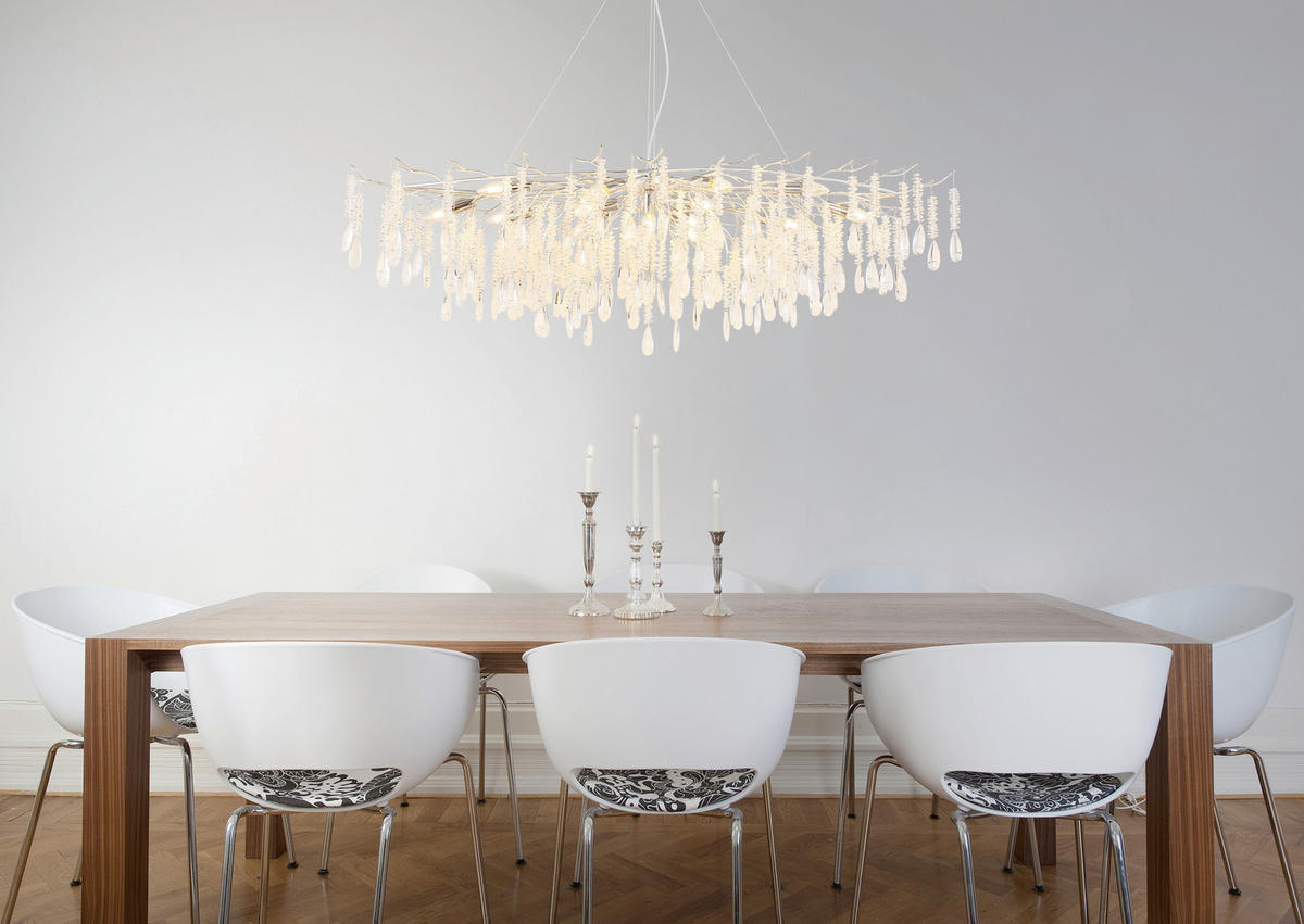 HÄNGELEUCHTE 150/60/120 cm  - Klar/Transparent, KONVENTIONELL, Glas/Kunststoff (150/60/120cm) - Globo