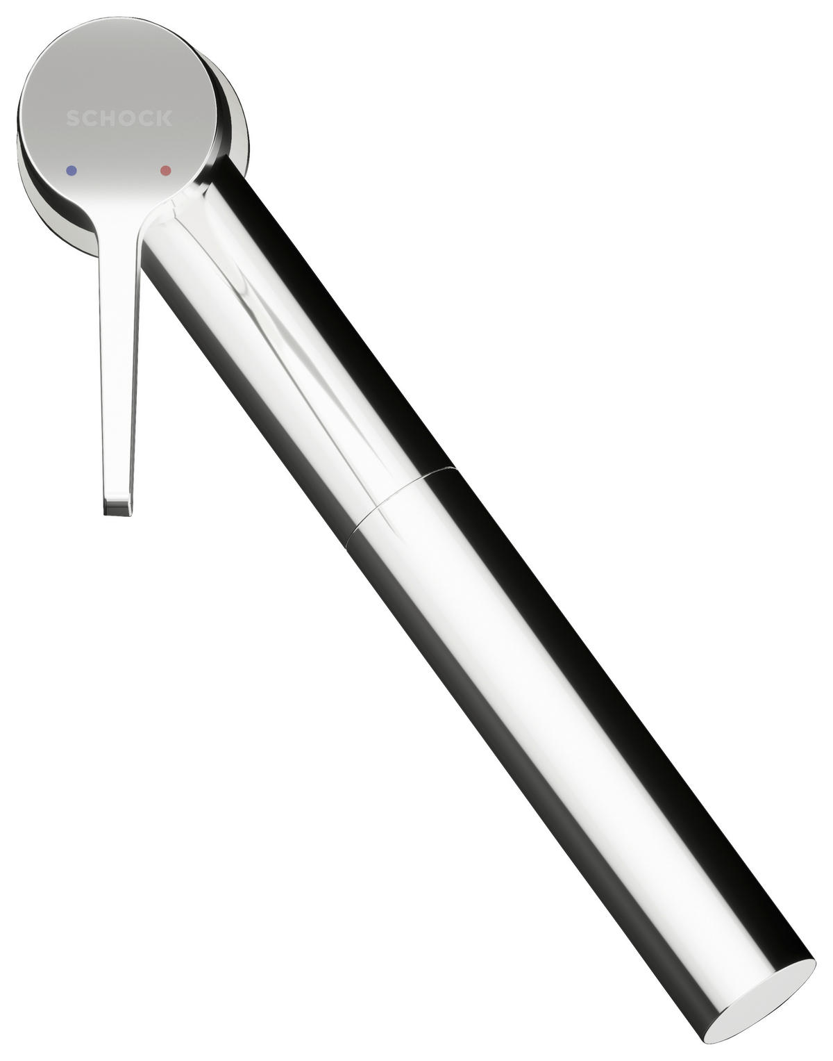 KÜCHENARMATUR 554120POL  - Chromfarben/Weiß, Basics, Stein/Metall (5,2/23,3/20,9cm) - Schock
