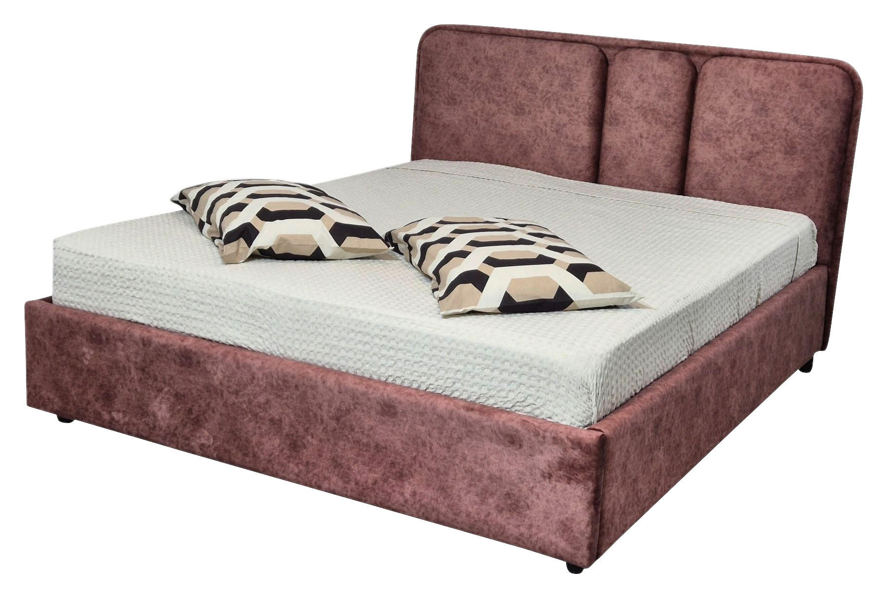 PAT TAPIțAT  in roșu burgund  - sidefiu/roșu burgund, Modern, textil (210/174/100cm) - Hom`in