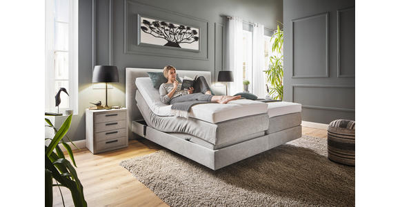 BOXSPRINGBETT 180/200 cm  in Beige  - Beige, KONVENTIONELL, Textil (180/200cm) - Dieter Knoll