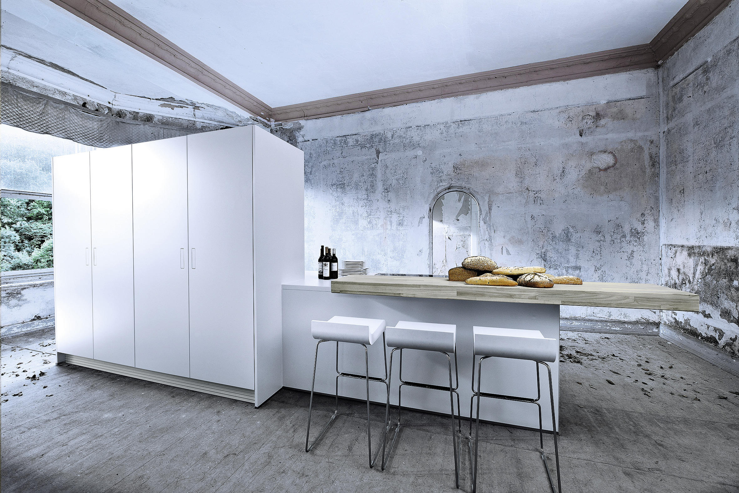 EINBAUKÜCHE   - Design, Holzwerkstoff - Next 125