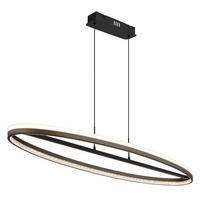 ZÁVĚSNÉ LED SVÍTIDLO, 101/29/150 cm - černá/čiré, Design, kov/plast (101/29/150cm) - Globo