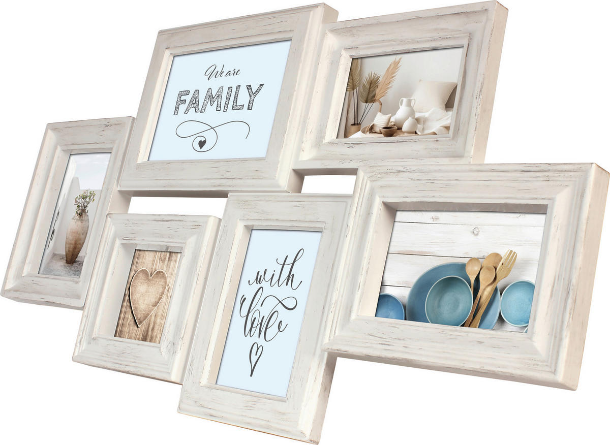 COLLAGEN-BILDERRAHMEN 39/66/2.5 cm  - Weiß, Basics, Kunststoff (39/66/2.5cm)