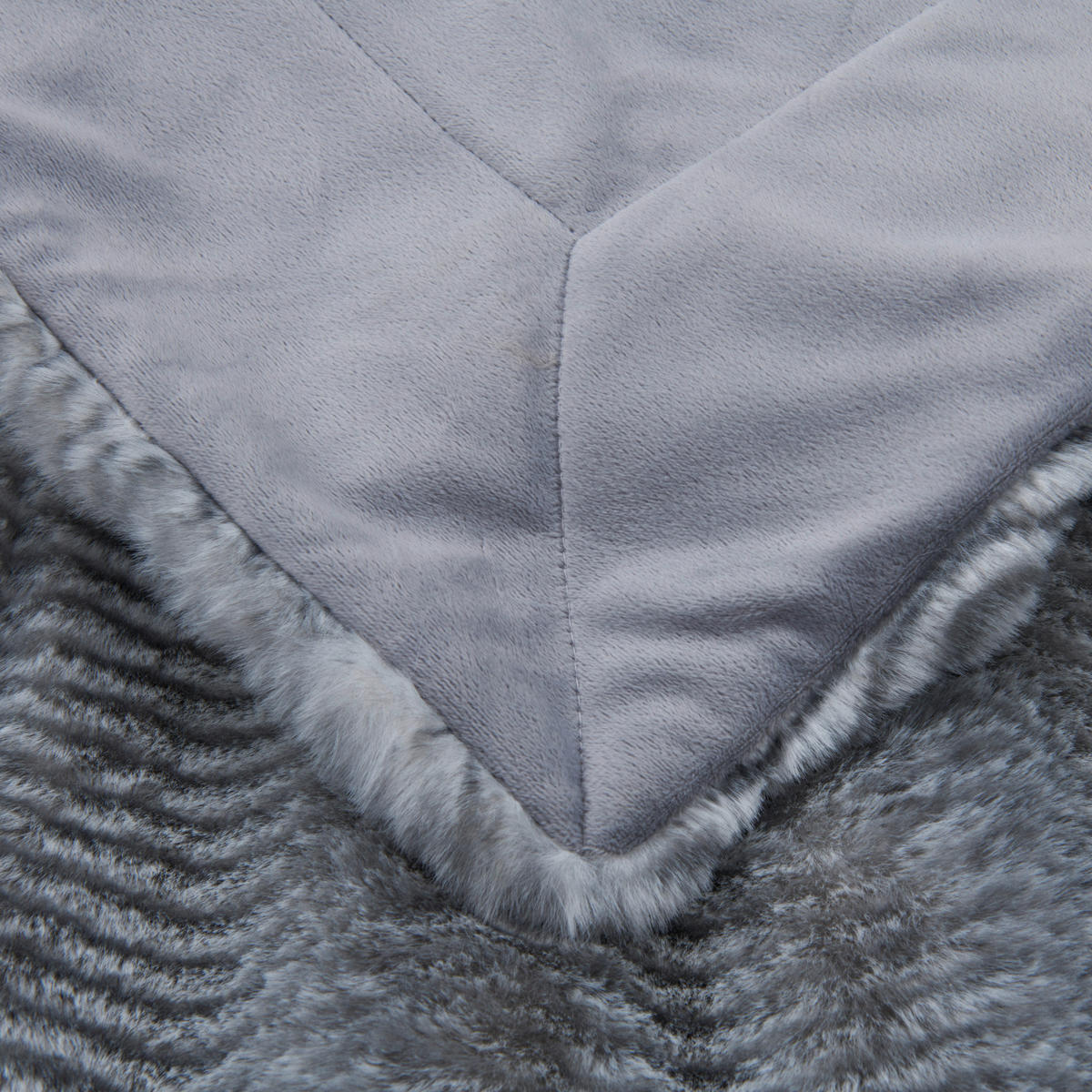 FELLDECKE 150/200 cm  - Schwarz/Weiß, Basics, Textil (150/200cm) - Dieter Knoll