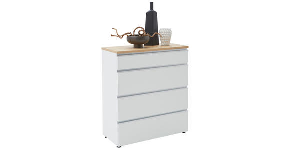 KOMMODE  in 90/102/41 cm  - Eichefarben/Silberfarben, Design, Holz/Holzwerkstoff (90/102/41cm) - Dieter Knoll