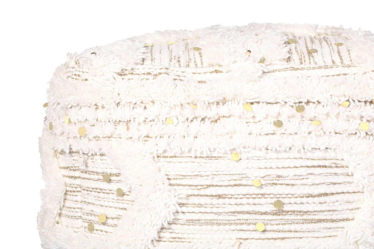 SEDACÍ PODUŠKA, 50/45/50 cm - krémová/olivově zelená, Trend, textil/plast (50/45/50cm) - Livetastic