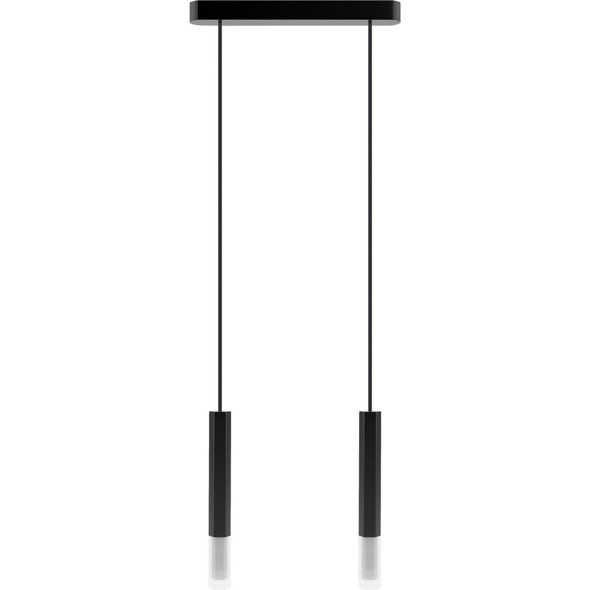 HÄNGELEUCHTE 37/3,4/150 cm  - Schwarz, Design, Glas/Holz (37/3,4/150cm)