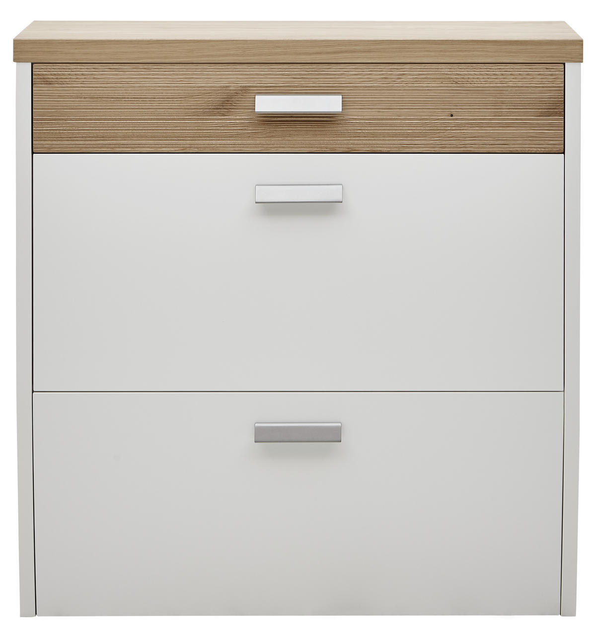 SCHUHKIPPER  in 92/95/31 cm  - Eichefarben/Silberfarben, Design, Holz/Holzwerkstoff (92/95/31cm) - Dieter Knoll