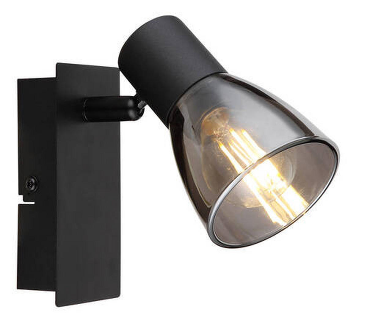 SPOTLIGHT Claude 7/15,5/14 cm   - svart, Design, metall/glas (7/15,5/14cm) - Globo