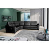 ECKSOFA Echtleder Schwarz  - Schwarz, Design, Leder/Holz (299/299cm) - Livetastic