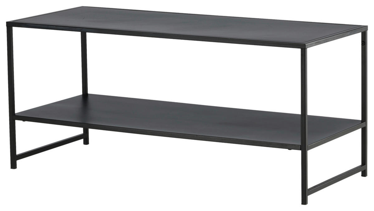 COUCHTISCH 102/43/45 cm rechteckig Schwarz  - Schwarz, Design, Metall (102/43/45cm) - Livetastic