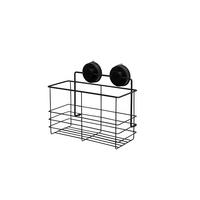 DUSCHABLAGE Metall, Kunststoff  - Schwarz, Basics, Kunststoff/Metall (25,5/11,3/20,8cm) - Sadena