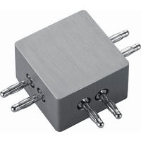 DECKENLEUCHTE 4,5/4,5/3 cm   - Nickelfarben, Basics, Metall (4,5/4,5/3cm) - Helestra