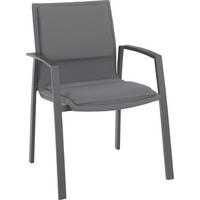 STAPELSESSEL Aluminium Anthrazit, Grau  - Anthrazit/Grau, Design, Textil/Metall (58/91/63cm) - Amatio