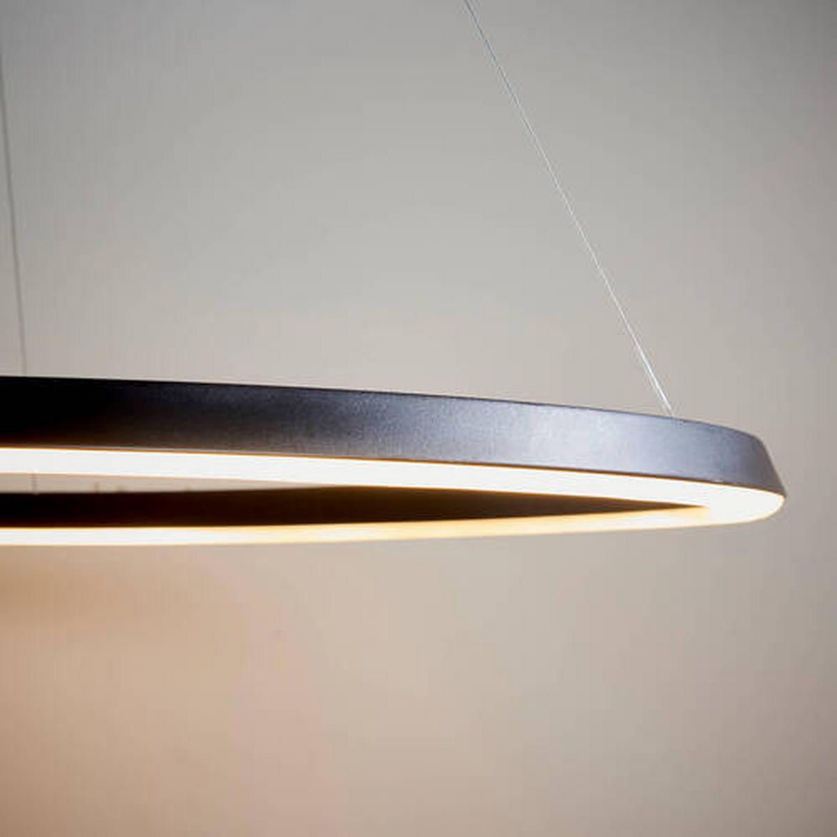 LED-HÄNGELEUCHTE 80/150 cm  - Chromfarben/Bronzefarben, Design, Kunststoff/Metall (80/150cm) - ENDON