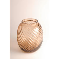 VASE 17 cm  - Hellbraun, Basics, Glas (14,5/17cm)