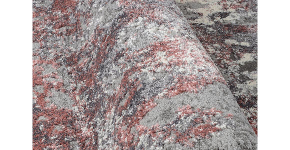 VINTAGE-TEPPICH 120/170 cm Timeline Quantum Grau, Hellrot  - Hellrot/Grau, Design, Textil (120/170cm) - Novel