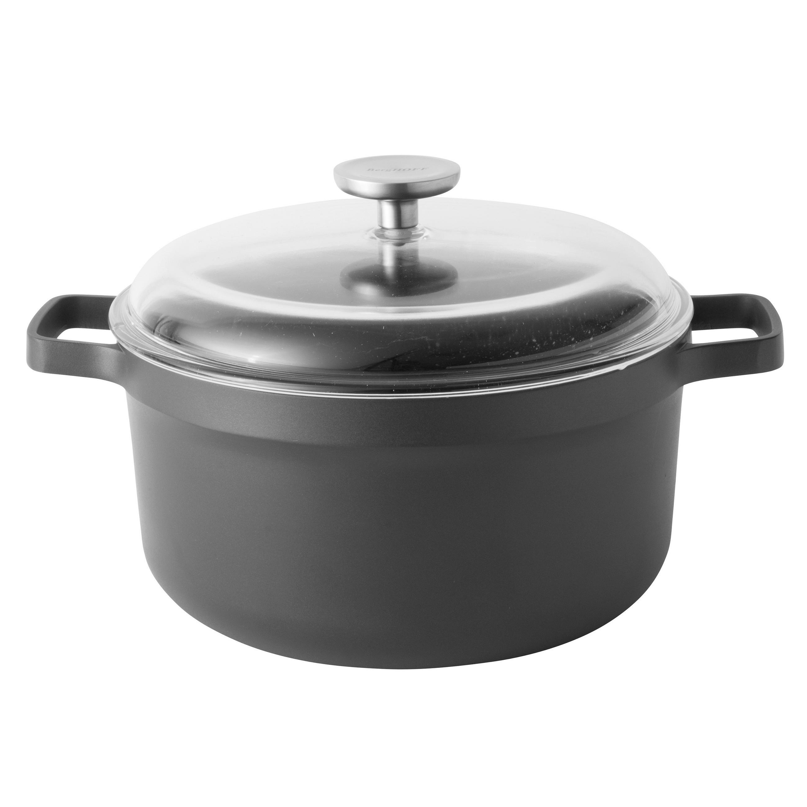 LONEC S KLJUNOM  Gem  4,9 l  kovina   - črna/prozorno, Basics, kovina/steklo (24/24/12cm) - BergHOFF