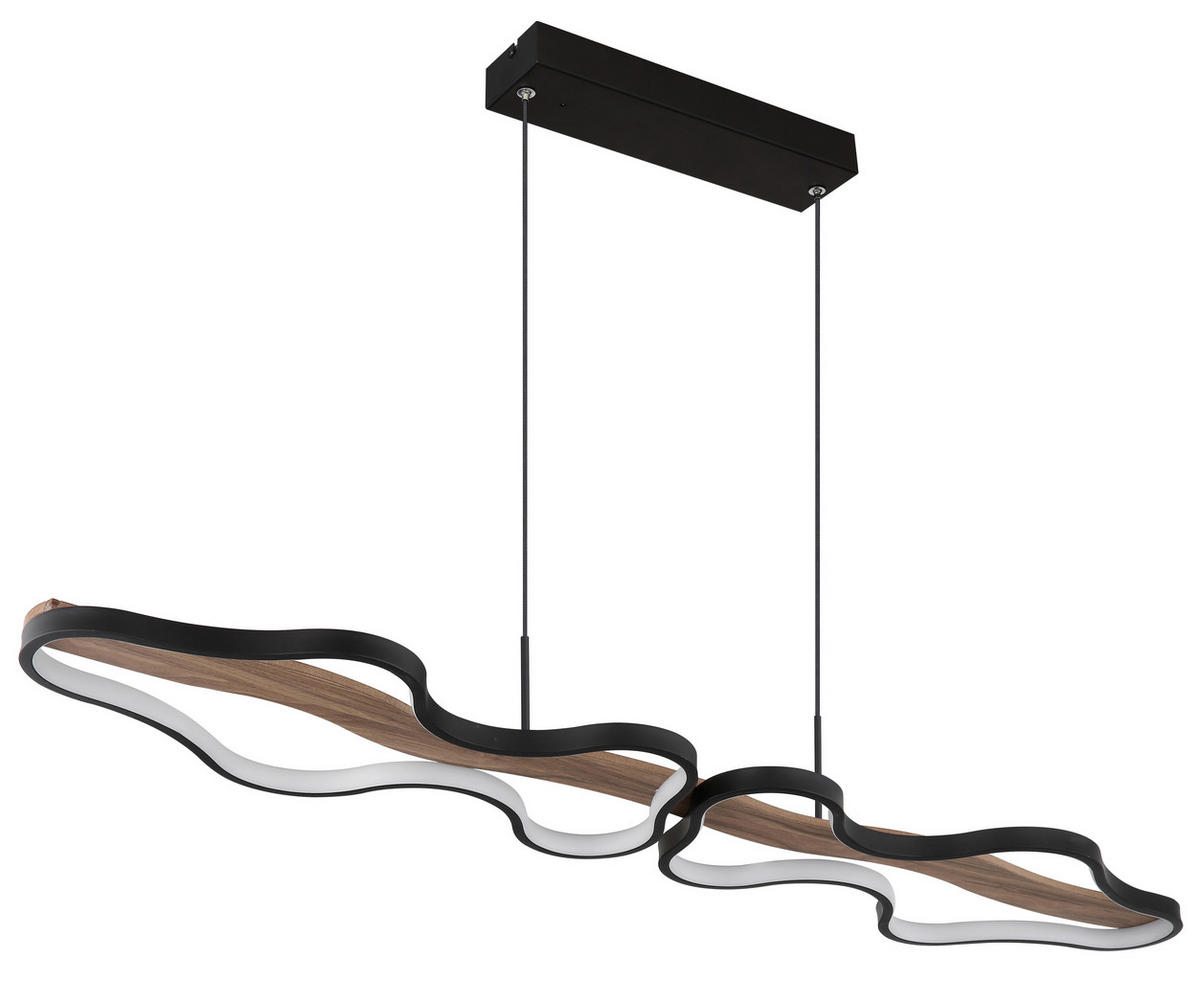 VISEČA LED-SVETILKA   //2700-6000 K/230 V/ - črna/temno rjava, Design, kovina/umetna masa (112/25,5/150cm) - Globo
