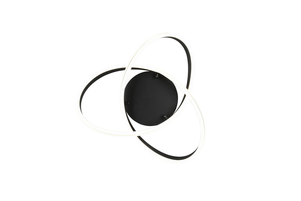 LED-TAKLAMPA Nuria 59/14 cm  - svart, Basics, metall (59/14cm) - Trio Leuchten