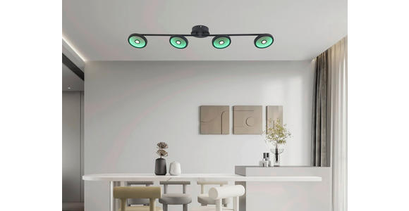 LED-STRAHLER 128/17/14 cm - Schwarz, LIFESTYLE, Kunststoff/Metall (128/17/14cm) - Novel