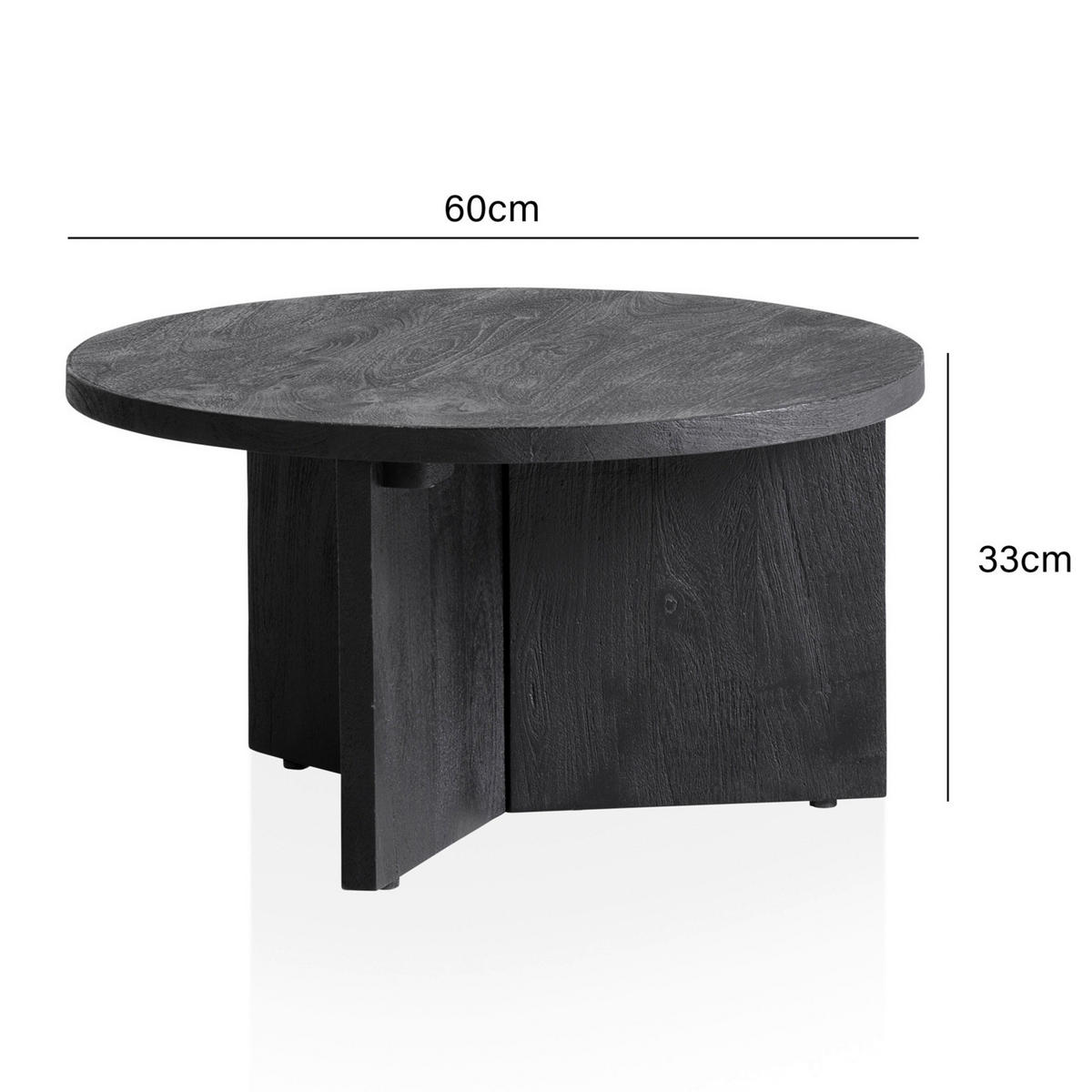 COUCHTISCH in Holz 60/60/33 cm  - Schwarz, Lifestyle, Holz (60/60/33cm) - Livetastic