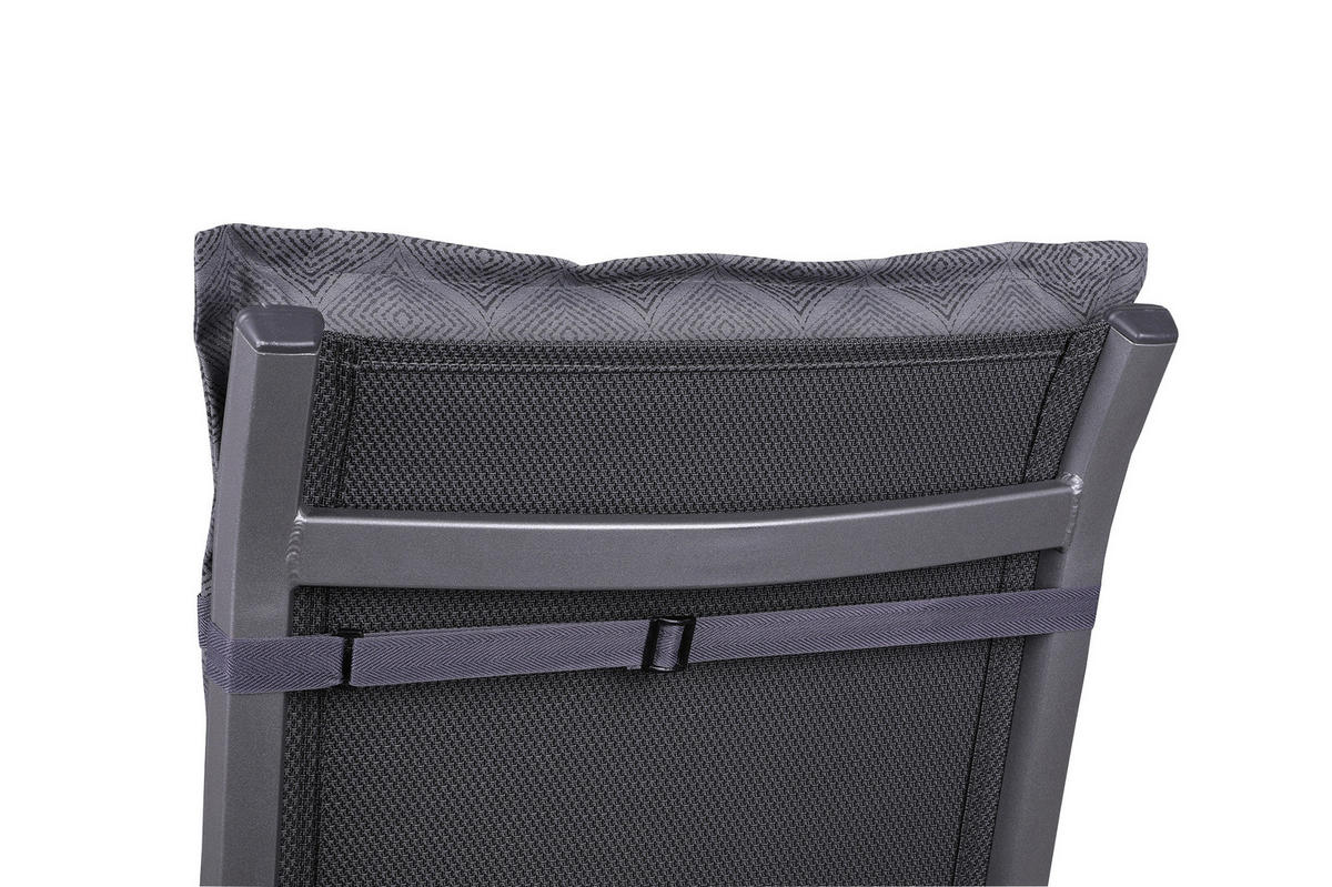 NAPOZÓÁGYPÁRNA antracit rombusz  - antracit, Konventionell, textil (60/6/190cm)