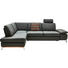 WOHNLANDSCHAFT in Leder Dunkelgrau - Dunkelgrau/Alufarben, Design, Leder/Metall (213/283cm) WOHNLANDSCHAFT in Leder Dunkelgrau - Dunkelgrau/Alufarben, Design, Leder/Metall (213/283cm)