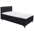 BOXBETT 120/200 cm  in Schwarz  - Schwarz, Basics, Holzwerkstoff/Textil (120/200cm) - Xora