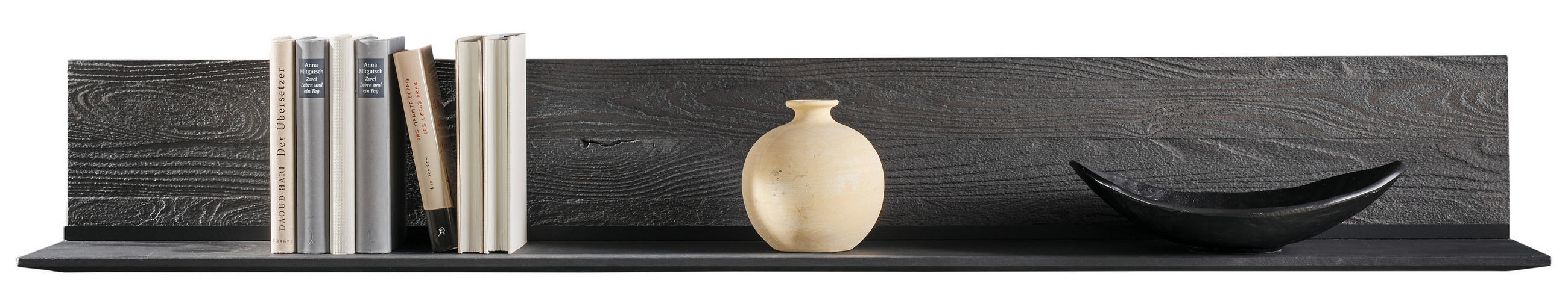WANDBOARD  154/21/24 cm  - Anthrazit, Design, Holz (154/21/24cm) - Johann Jakob