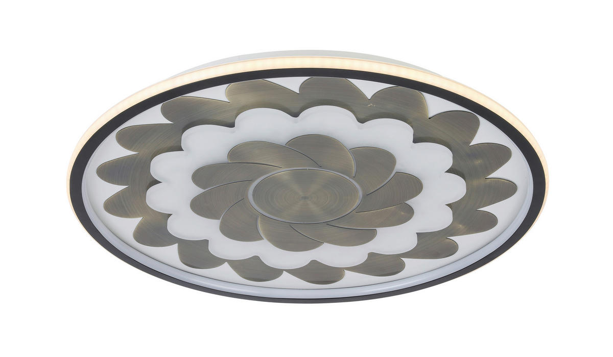 STROPNÉ LED SVIETIDLO, 58/5,5 cm  - čierna/biela, Lifestyle, kov/plast (58/5,5cm) - Dieter Knoll