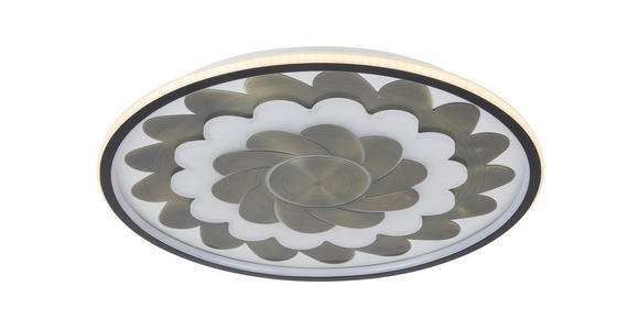 LED-DECKENLEUCHTE 58/5,5 cm - Messingfarben/Schwarz, LIFESTYLE, Kunststoff/Metall (58/5,5cm) - Dieter Knoll