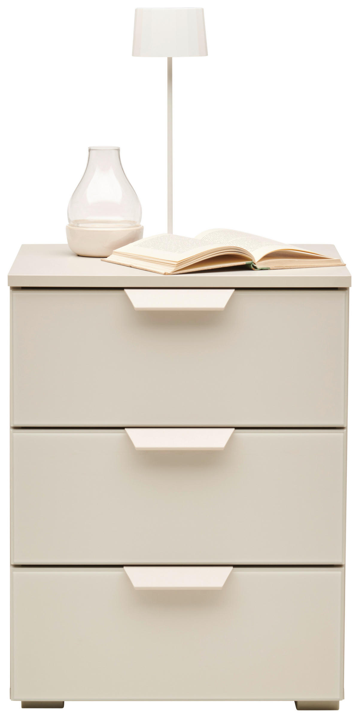 NACHTTISCH 47/62/42 cm  in Champagner  - Champagner, Konventionell, Glas/Holzwerkstoff (47/62/42cm) - Xora