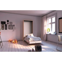 SCHRANKBETT 90/200 cm Weiss, Eichefarben  - Weiss/Eichefarben, Konventionell, Holz/Holzwerkstoff (90/200cm) - MID.YOU