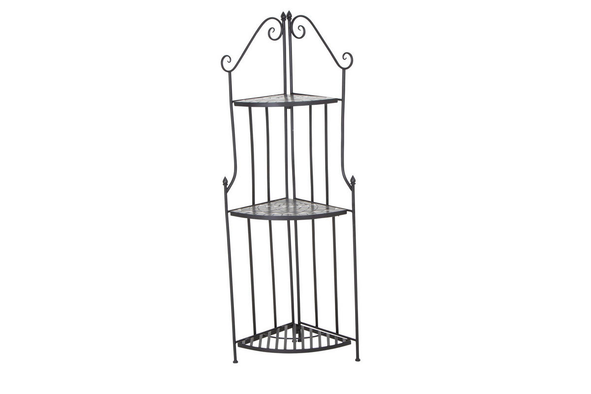 PFLANZTISCH  - Anthrazit, KONVENTIONELL, Keramik/Metall (63/29/140cm) - Siena Garden