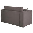JUGEND- UND KINDERSOFA Cord Graubraun  - Graubraun/Schwarz, KONVENTIONELL, Textil (136/78/72cm) - Xora