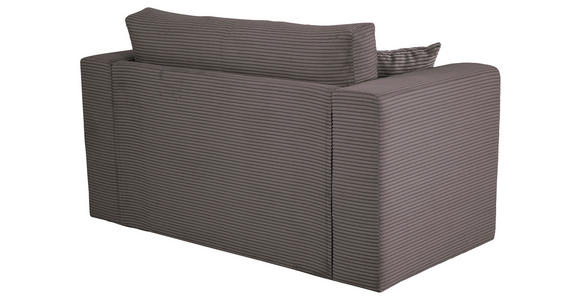 JUGEND- UND KINDERSOFA Cord Graubraun  - Graubraun/Schwarz, KONVENTIONELL, Textil (136/78/72cm) - Xora