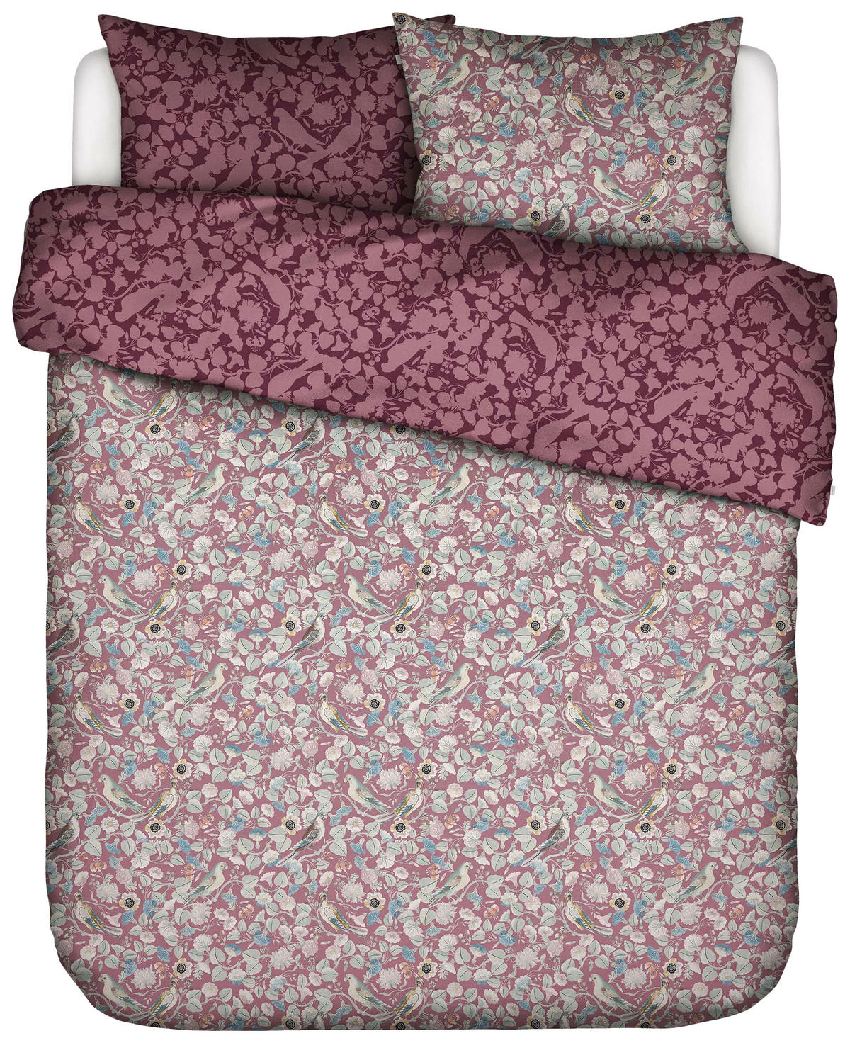 BETTWÄSCHE Aleste Satin 200/200 cm  - Pink, KONVENTIONELL, Textil (200/200cm) - Essenza