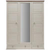 GARDEROBENSCHRANK  in 154/196,7/60,5 cm  - Hellgrau/Pinienfarben, LIFESTYLE, Glas/Holzwerkstoff (154/196,7/60,5cm) - Hom`in